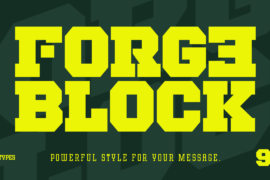 Forge Block Font Family