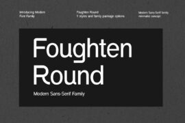Fougten Round Font Family