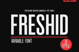 Freshid Condensed Font Family