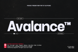 GC Avalance Demo Font Family