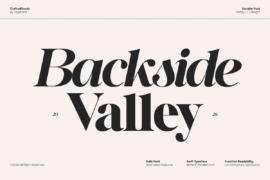 GC Backside Valley Demo Font Family