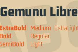 Gemunu Libre Font Family