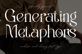 Generating Metaphors Demo Font