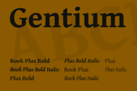 Gentium Font Family