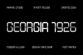 Georgia 1926 Font Family