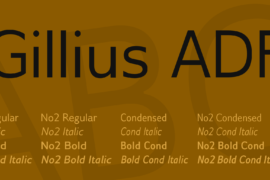Gillius ADF Font Family