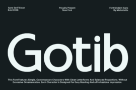 Gotib Font