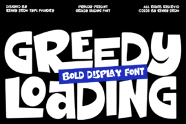 Greedy Louding DEMO Font
