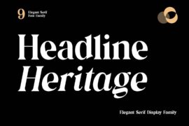 headline heritage Font Family