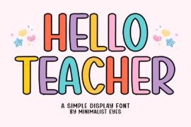 Hello Teacher Font