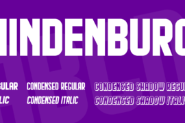 Hindenburg Font Family