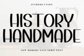 History Handmade Font