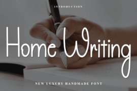 Home Writing Font