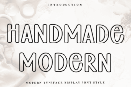 Homemade Modern Font