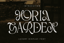 Horia Garden Font