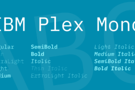 IBM Plex Mono Font Family