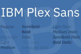 IBM Plex Sans Font Family