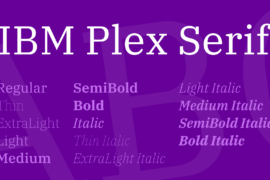 IBM Plex Serif Font Family