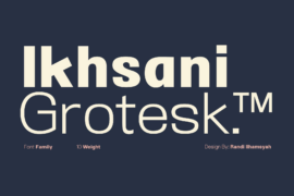 Ikhsani Grotesk Font Family