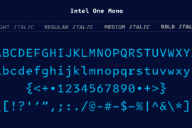 IntelOne Mono Font Family