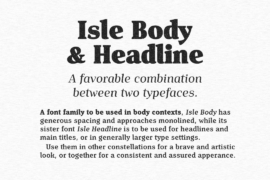 Isle Body PERSONAL USE Font Family