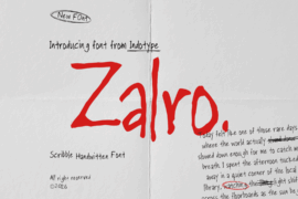 IT Zalro Demo Font