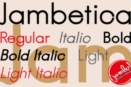 Jambetica Font Family