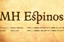 JMH Espinosa Font Family