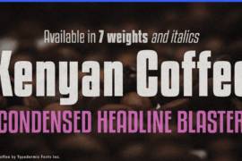 Kenyan Coffee Font Family