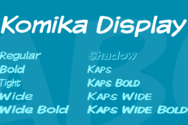 Komika Display Font Family