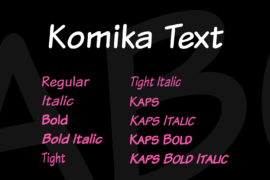 Komika Text Font Family