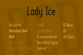 Lady Ice Font Family