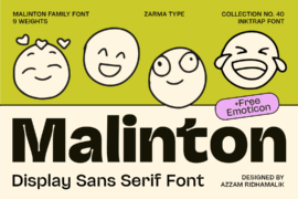 Malinton Trial Version Font Family