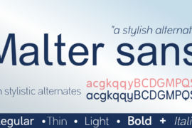 Malter Sans Font Family