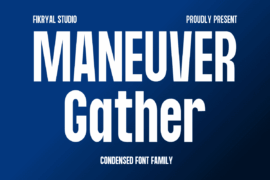 Maneuver Gather Font Family