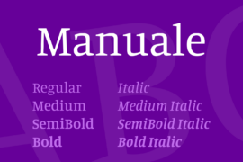 Manuale Font Family