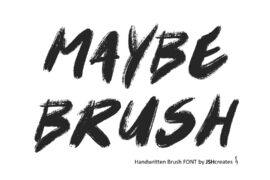 Maybe Brush Font