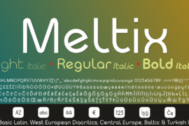 Meltix Font Family