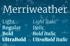 Merriweather Font Family