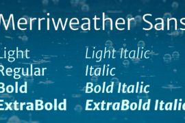 Merriweather Sans Font Family