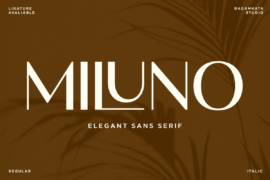 MilunoDEMO Font