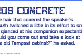Mob Concrete Font
