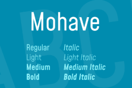 Mohave Font Family