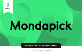Mondapick Font Family