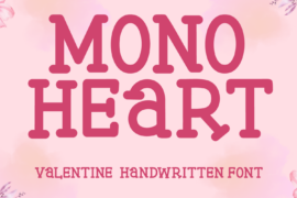 Monoheart Font