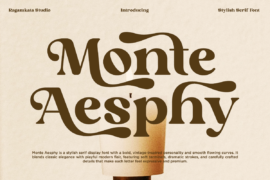 Monte Aesphy Demo Font