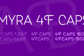 Myra 4F Caps Font Family