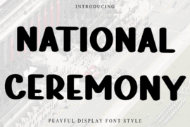 National Ceremony Font