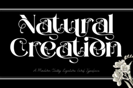 Natural Creation Demo Font
