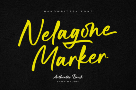 Nelagone Marker Font